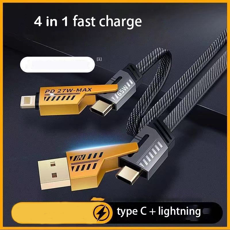 4 in 1  phone charge  type C+ lightning